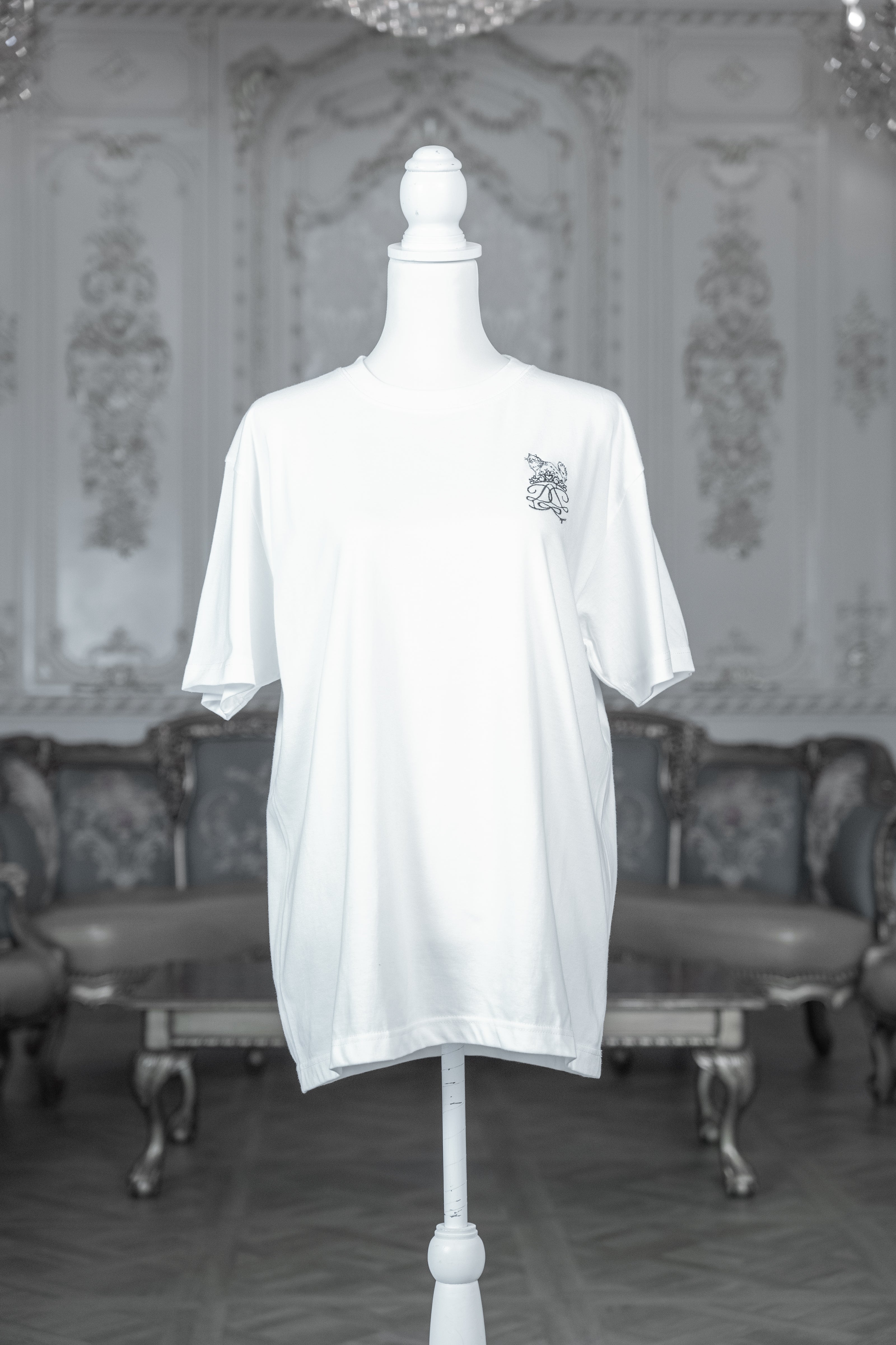 1st anniversary cat Tee white