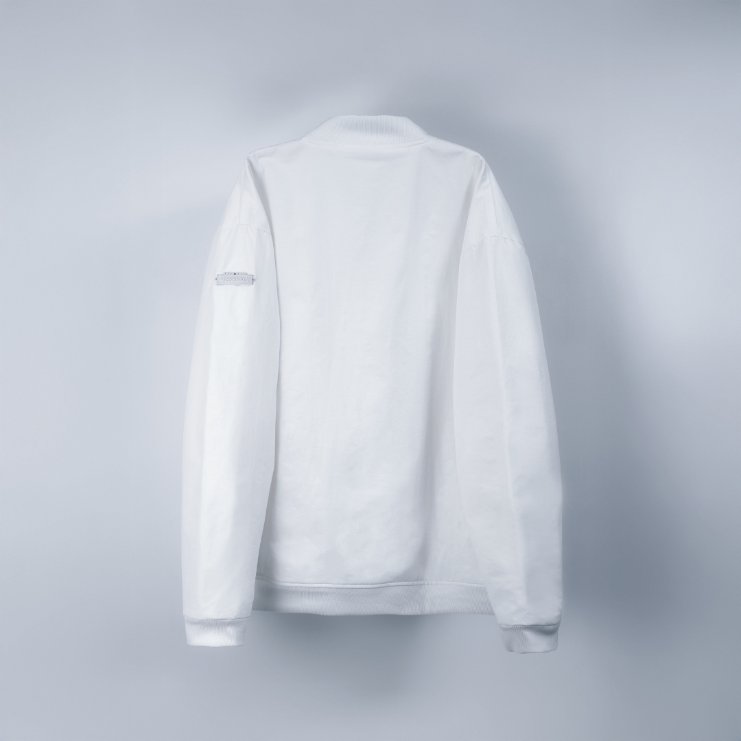 dd double ribbon blouson white