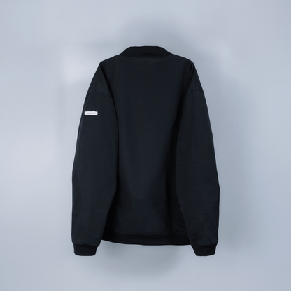 dd double ribbon blouson black