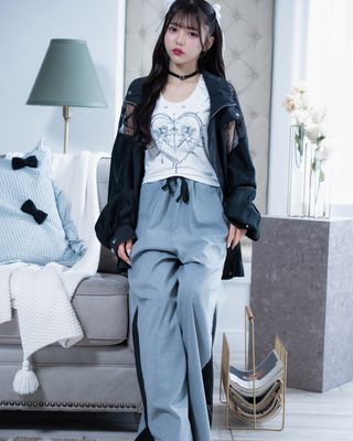 bicolor doll race pants gray