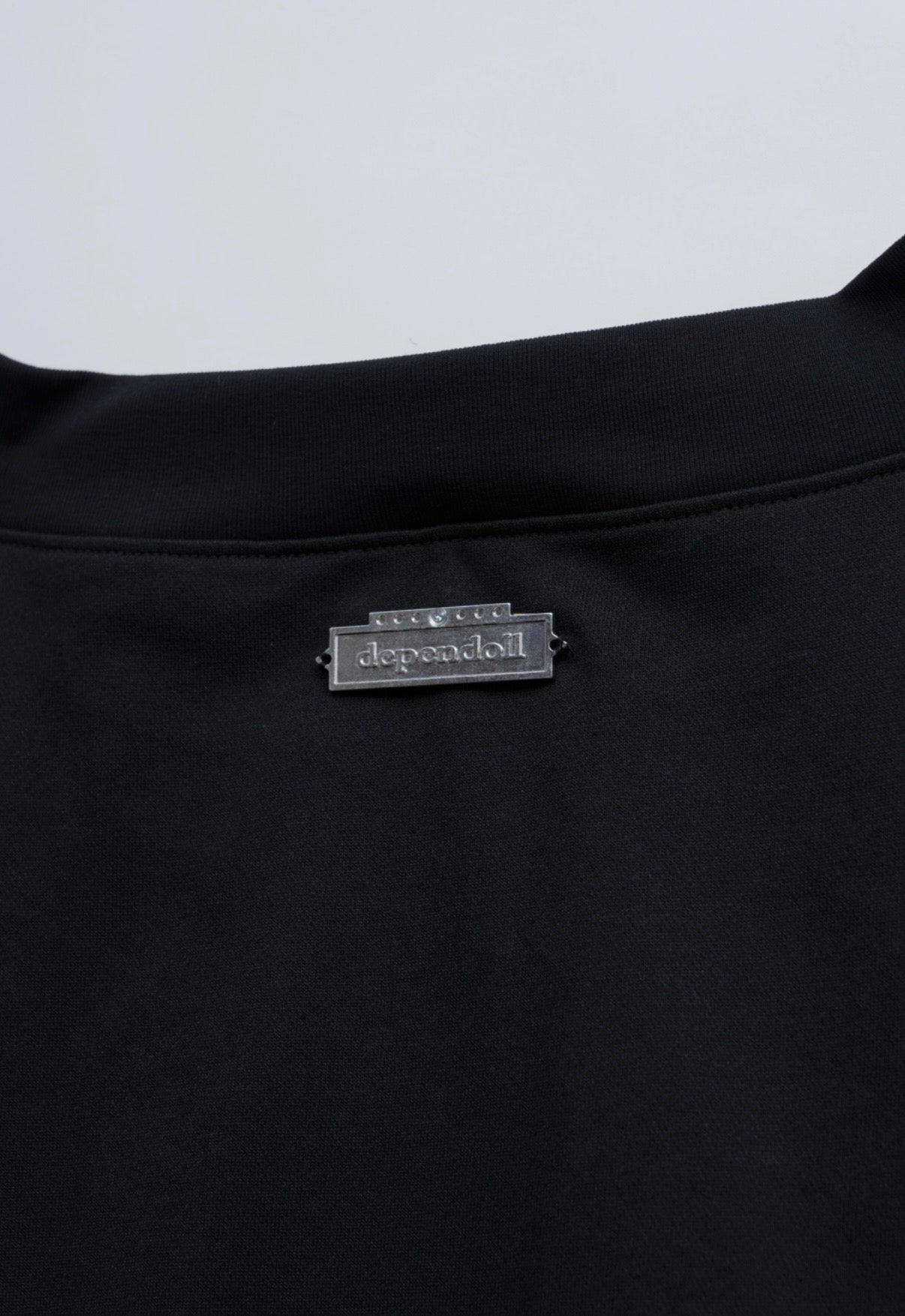 doll heart ribbon sweat black