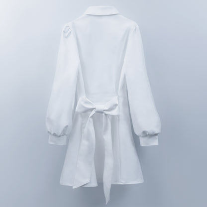 doll cat shirt onepiece white