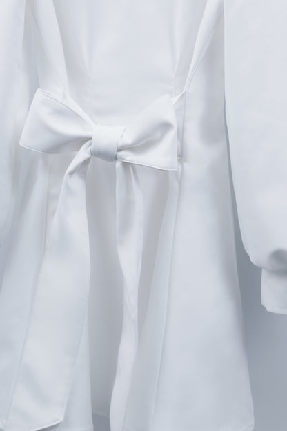doll cat shirt onepiece white