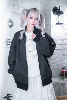dd butterfly blouson black