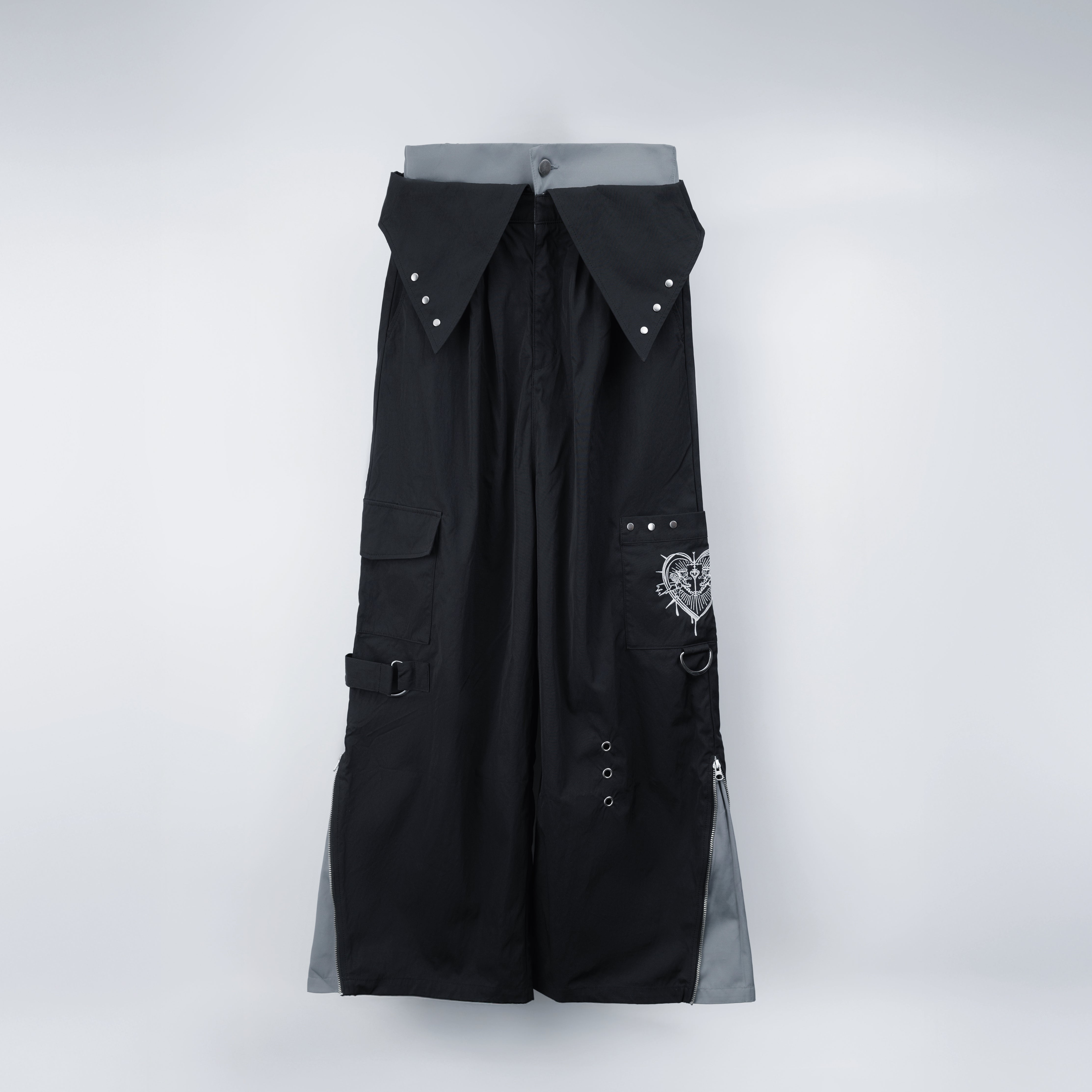 dd double waist zip pants