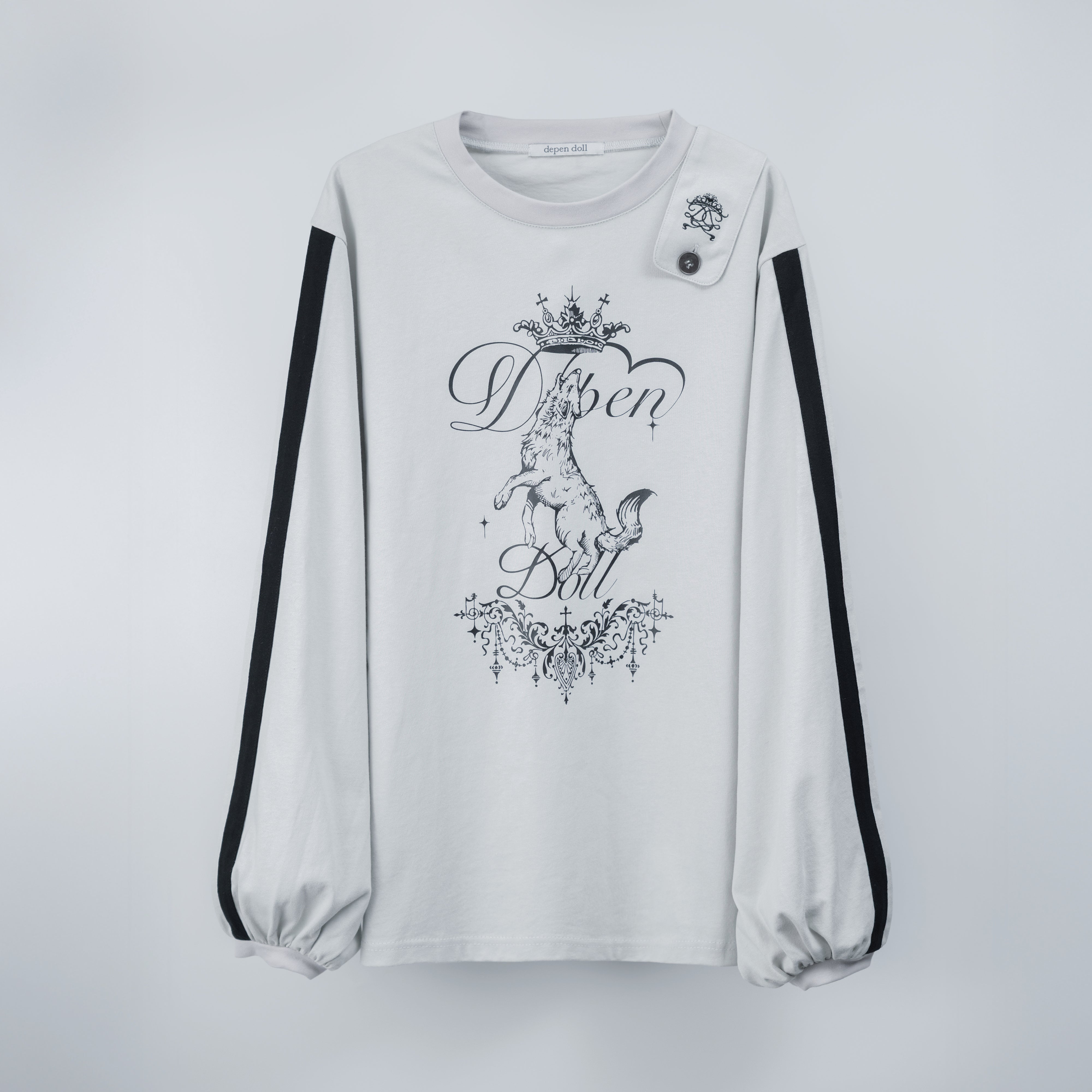 dd wolf crown line Tee gray