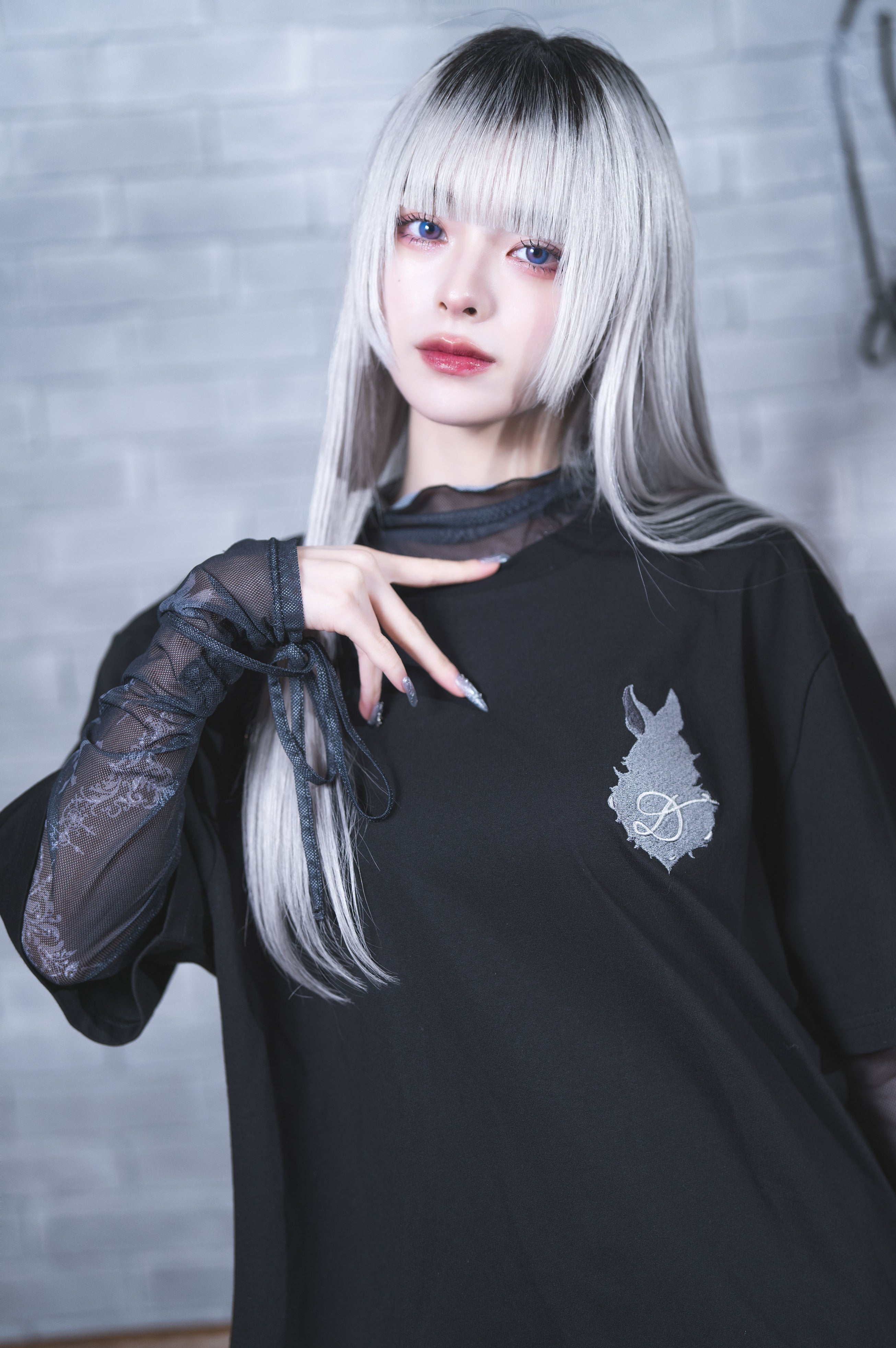 dd rabbit Tee black
