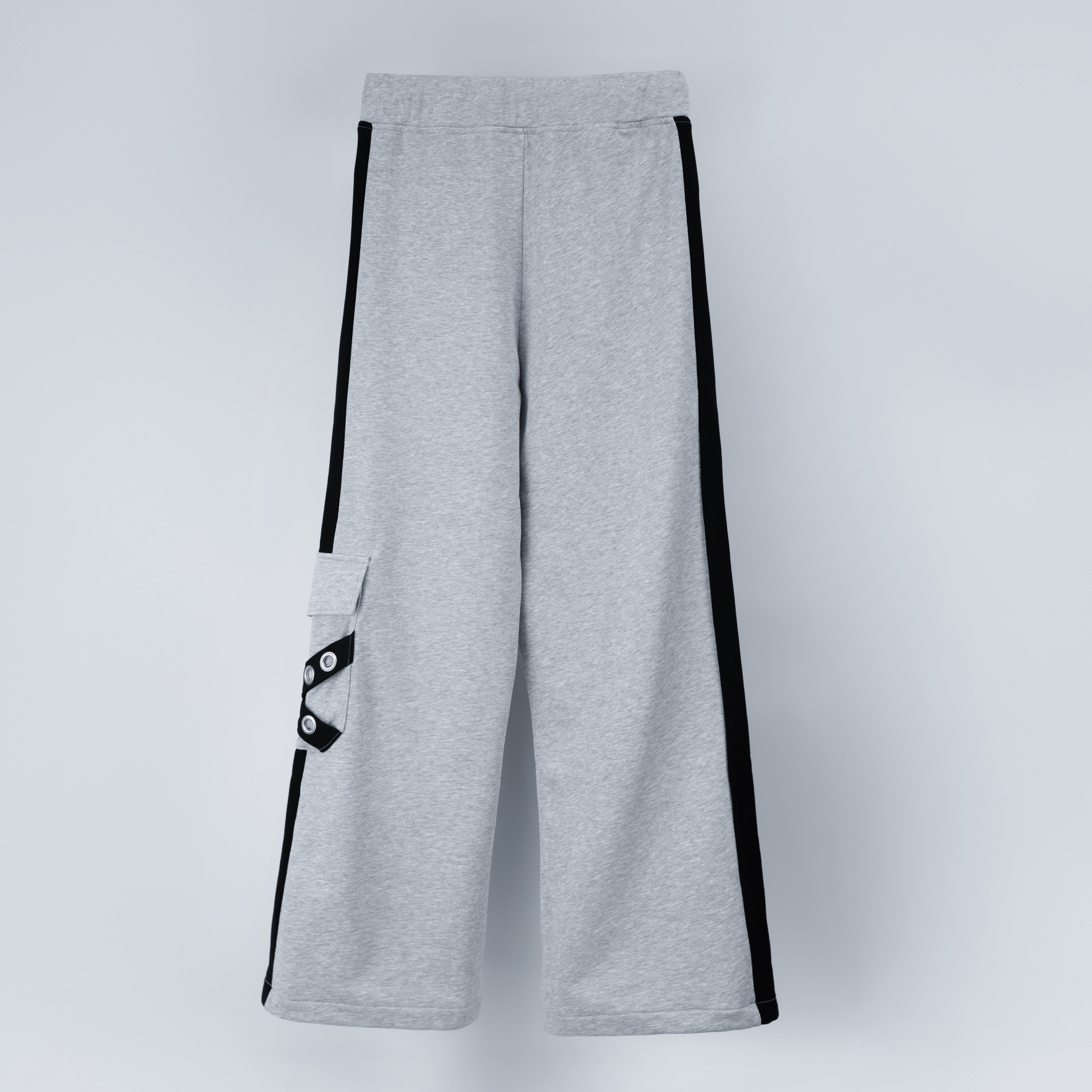 dd line belt sweat pants gray