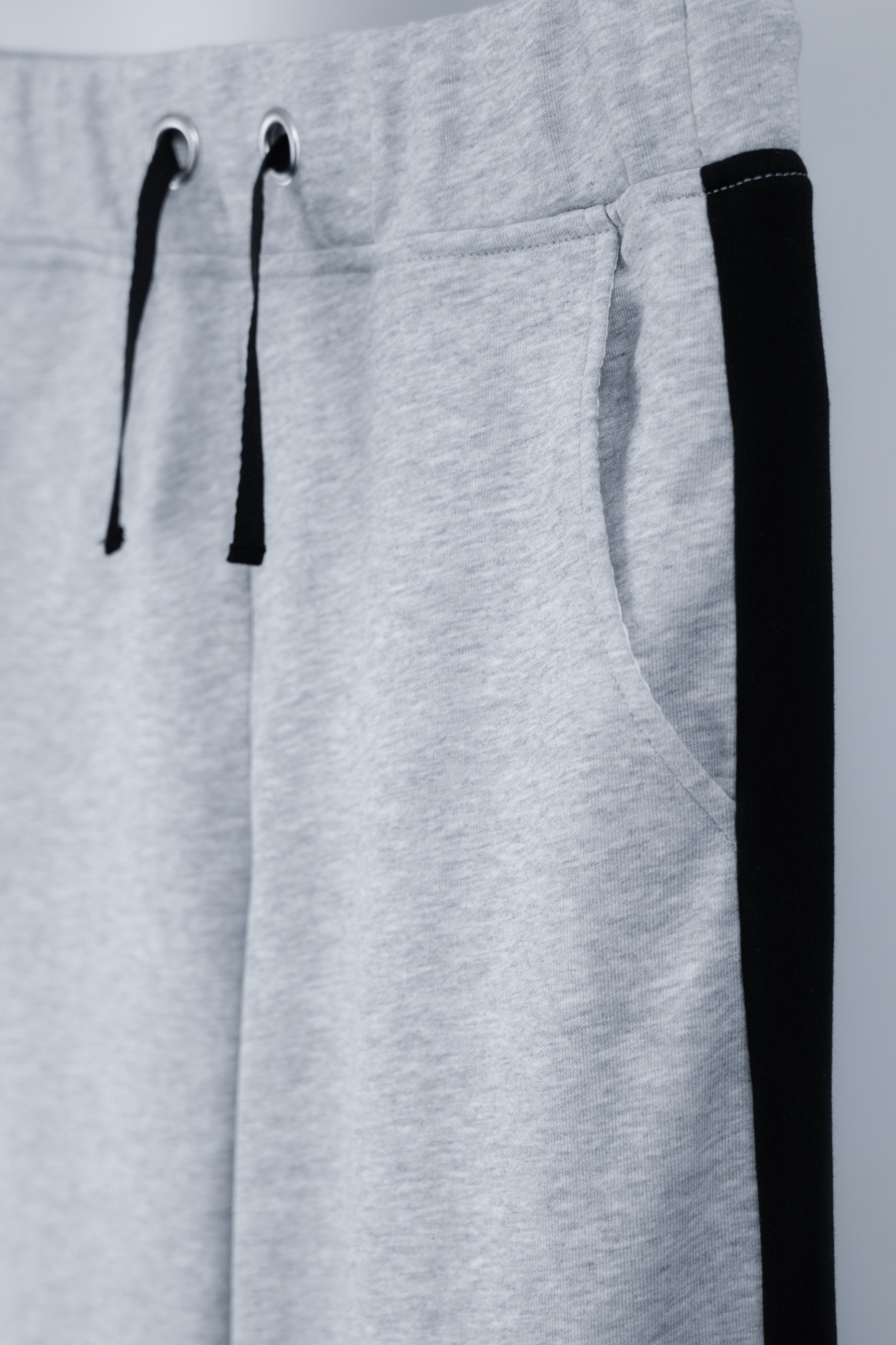 dd line belt sweat pants gray