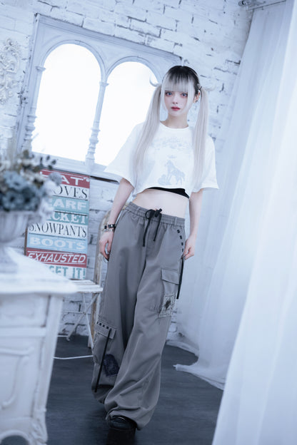 dd patchwork cargo pants gray