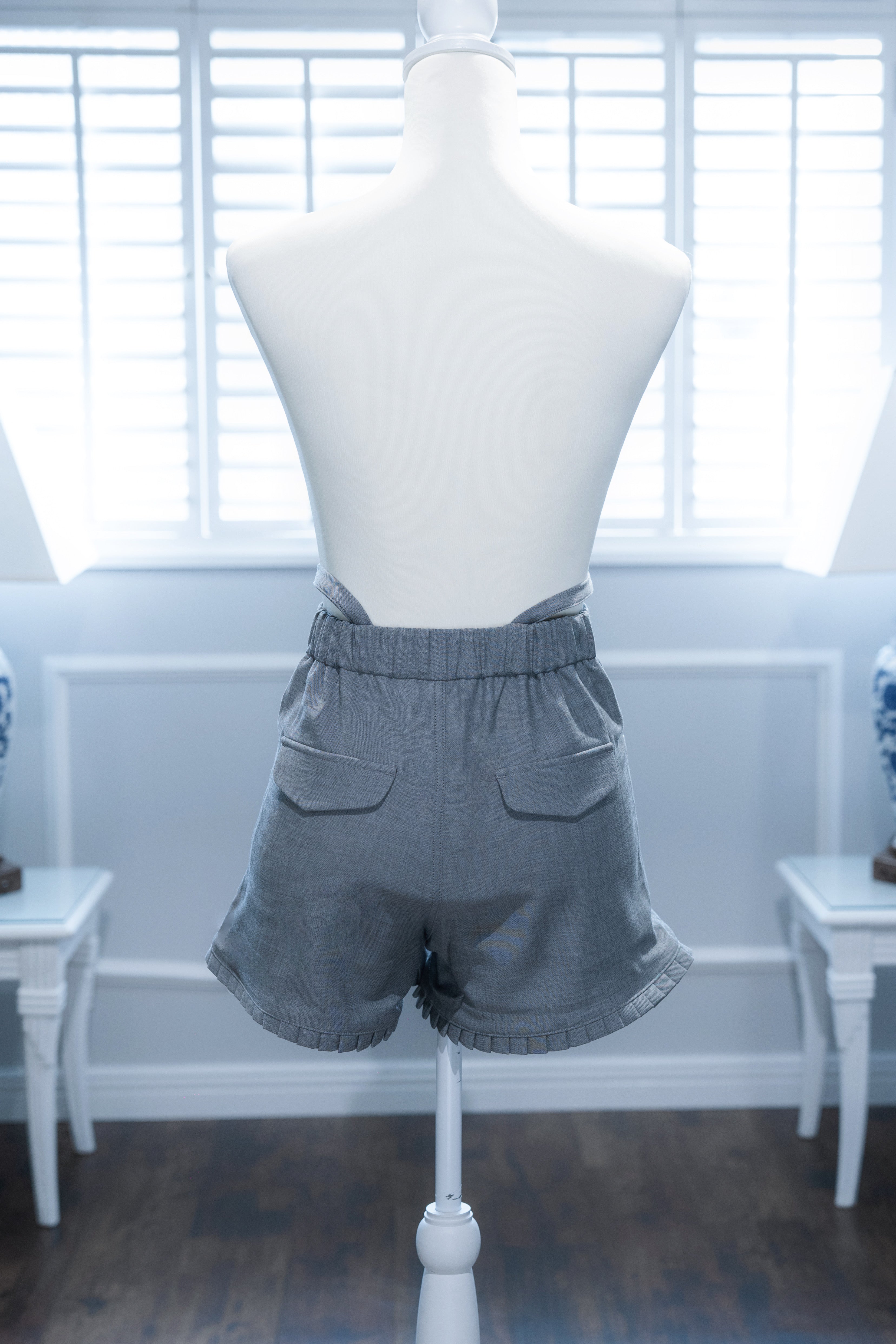 doll girdle pants light gray