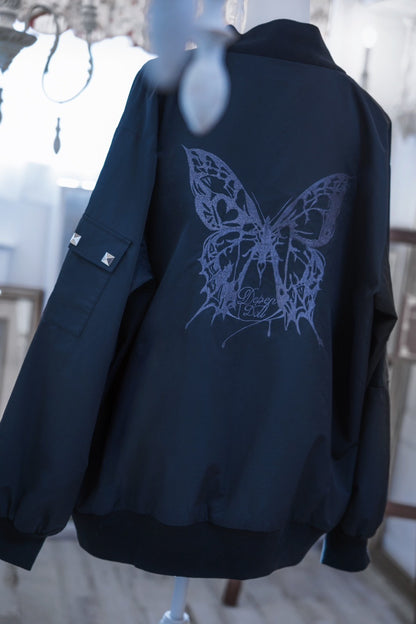 dd butterfly blouson black