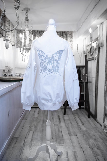 dd butterfly blouson white