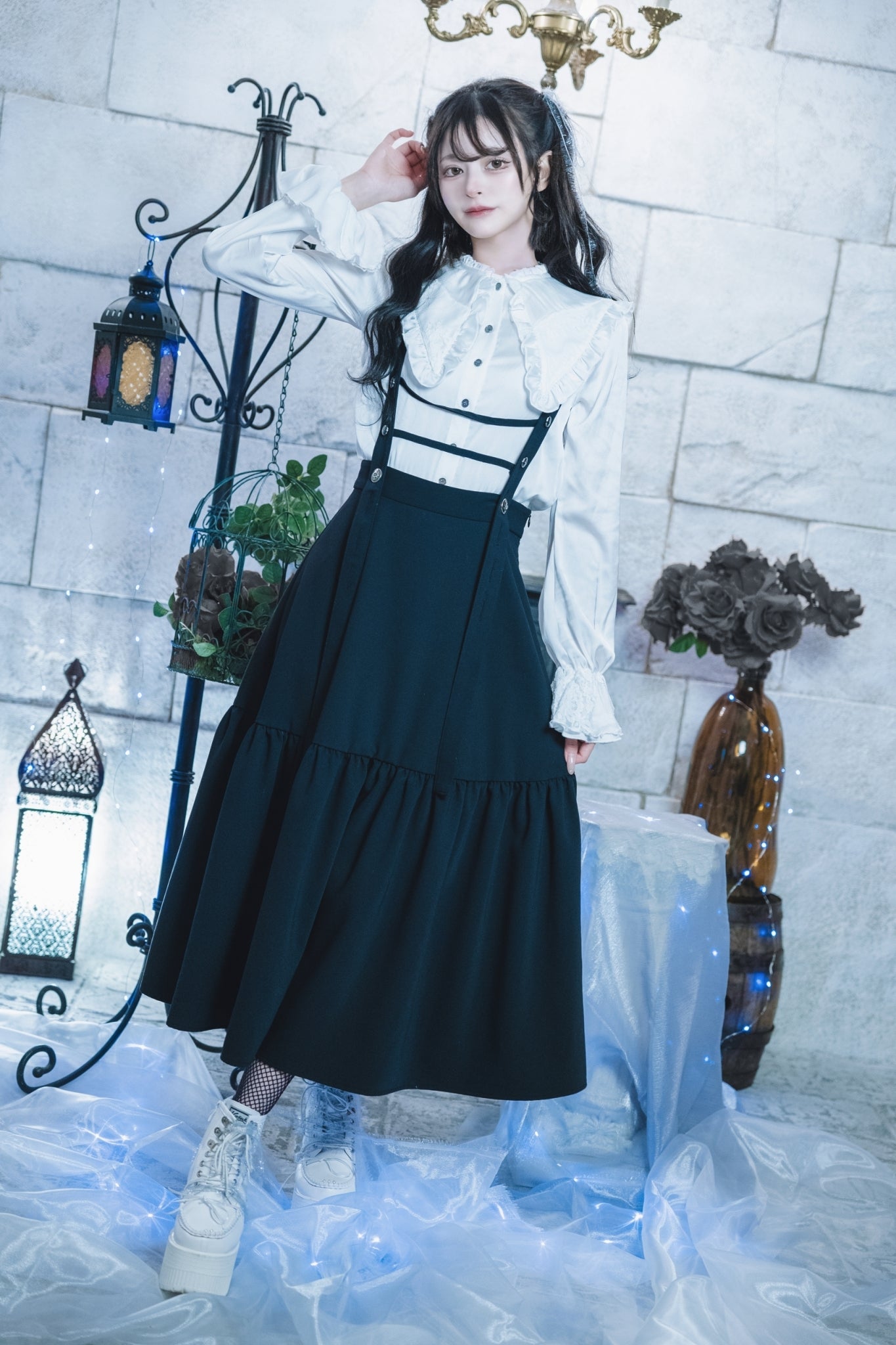 dd suspender skirt black